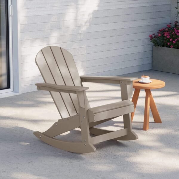 kekxxbp59slstaplt9je.jpg Outdoor Patio Rocking Adirondack Chair – Weathered Wood