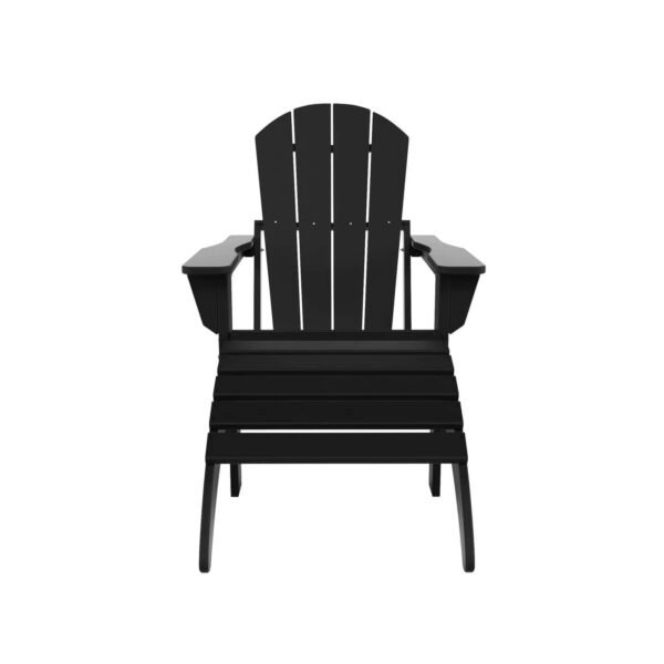 rzaehipbwjqwihudfjgr.jpg Outdoor Adirondack Chair & Ottoman Set – Black